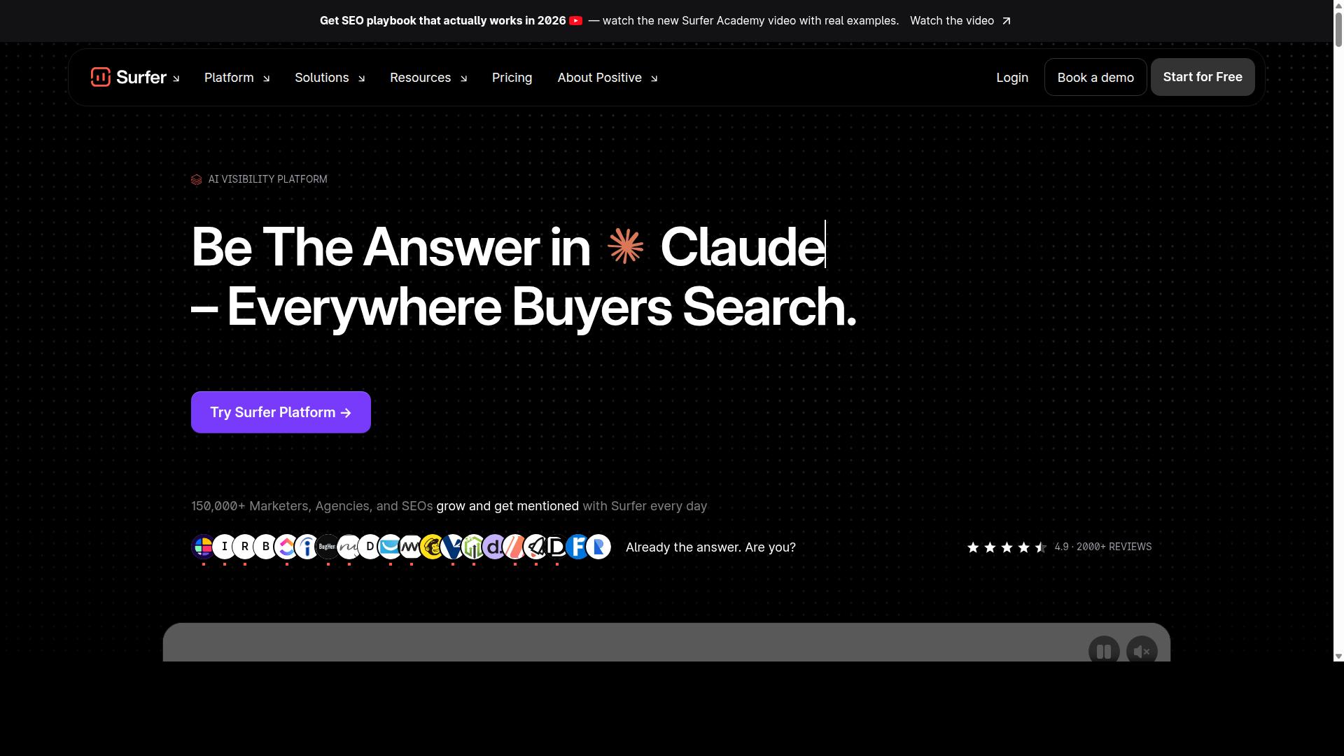 Surfer SEO website